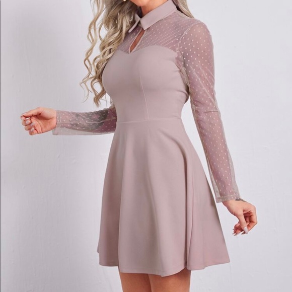 NWOT Dusty Pink Elegant Dress - Picture 2 of 5